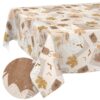 Wachstuch Tischdecke abwaschbar Wachstischdecke pflegeleicht Lotuseffekt Outdoor Gartentischdecke Eichen-Glow