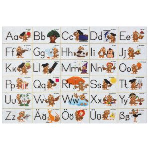 Hochwertige PVC Tischset – Made in Germany Alphabet 35x50cm