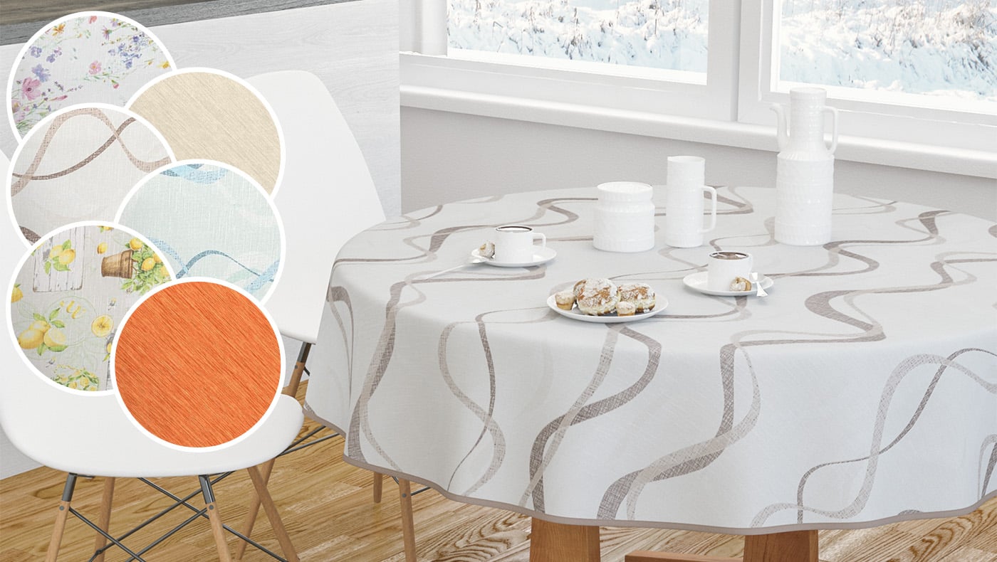 Wachstuch Tischdecke – neue Farben für den Gartentisch