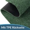 POETGRUN-025-060_30 Grüne Schmutzfangmatte mit rutschfester, strukturierter TPE-Rückseite im Detail.