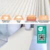 BM01-065_13 Badematte Uni Weiß 65cmx65cm – Ansicht 2