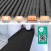 BM13-065_13 Badematte Uni Schwarz 55cmx100cm – Ansicht 2