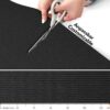 BM13-065_20 Badematte Uni Schwarz 55cmx200cm – Ansicht 4