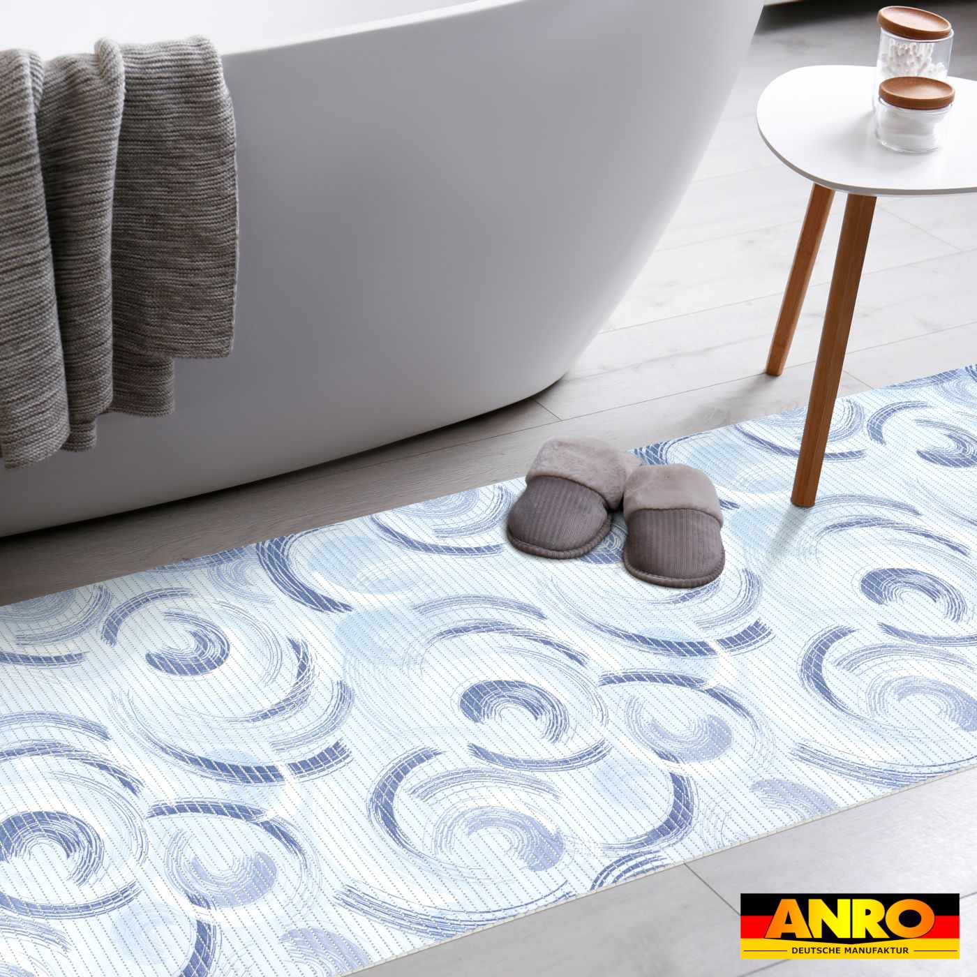 Badematte Weichschaummatte Badmatte rutschfest Badvorleger Badläufer 65cm