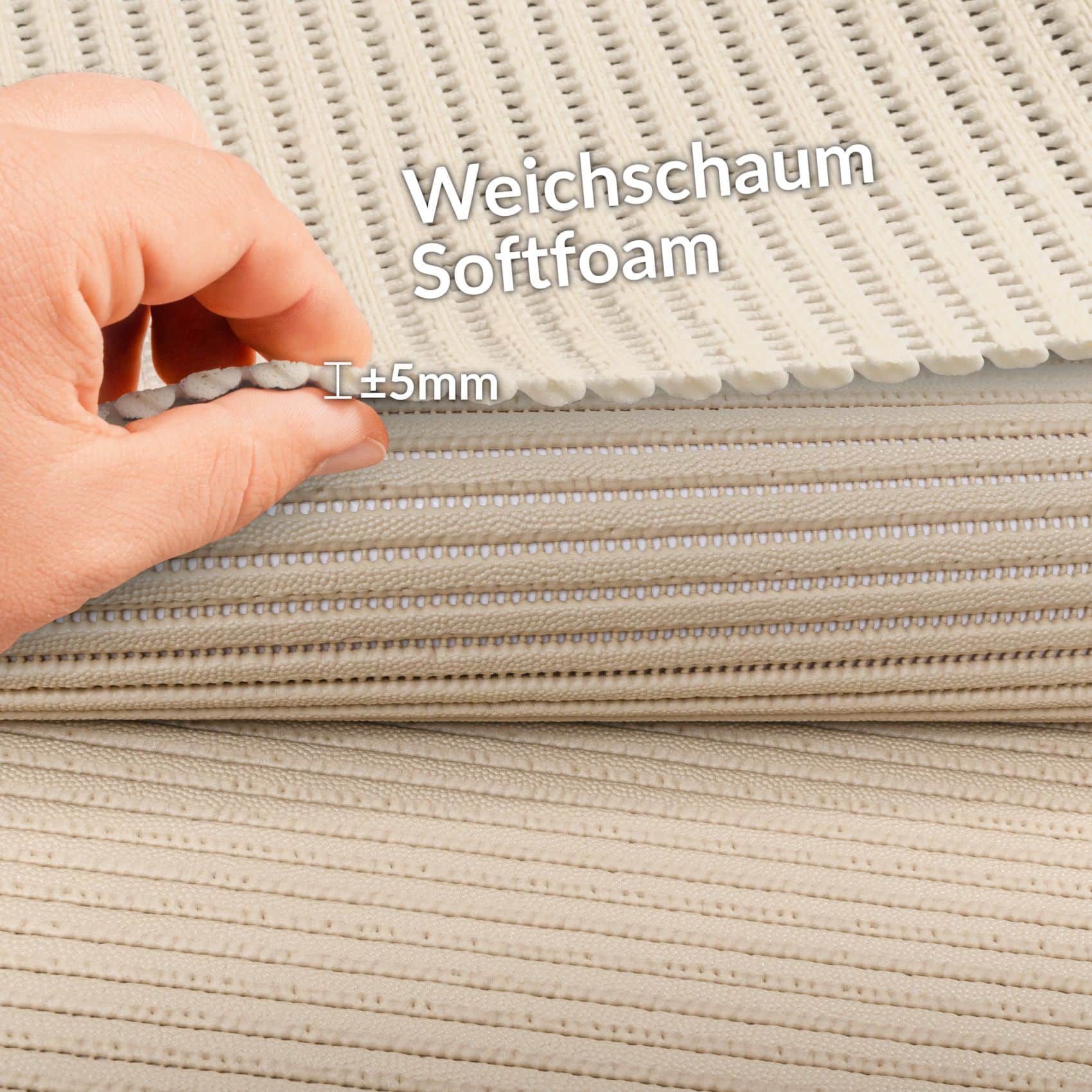 Badematte Uni Beige 100cmx60cm