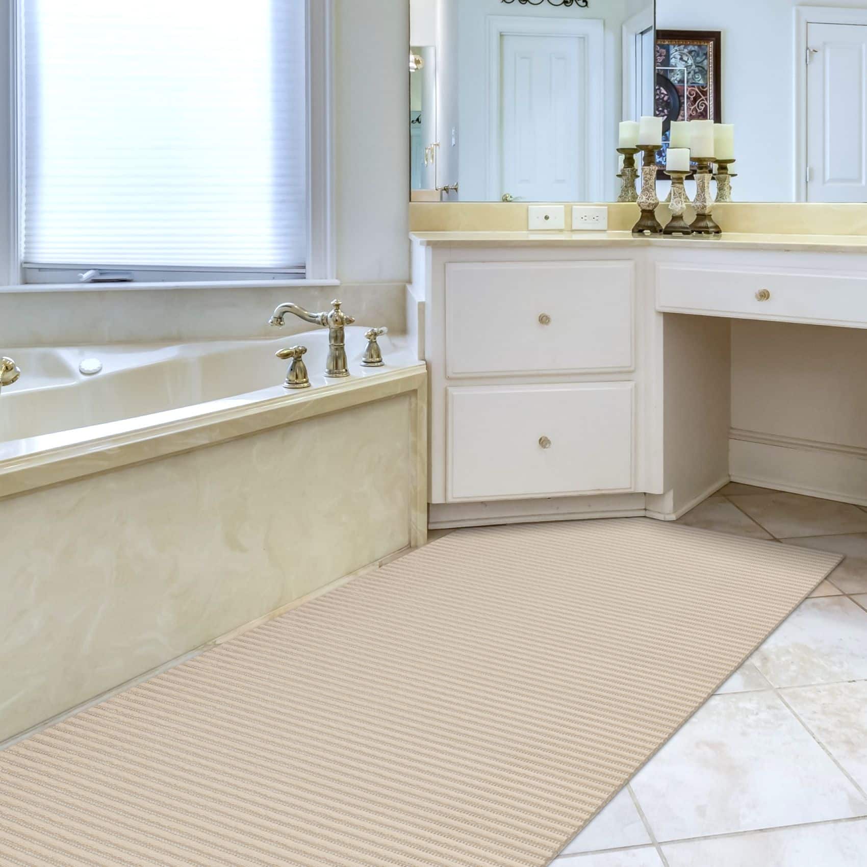 Badematte Uni Beige 100cmx60cm