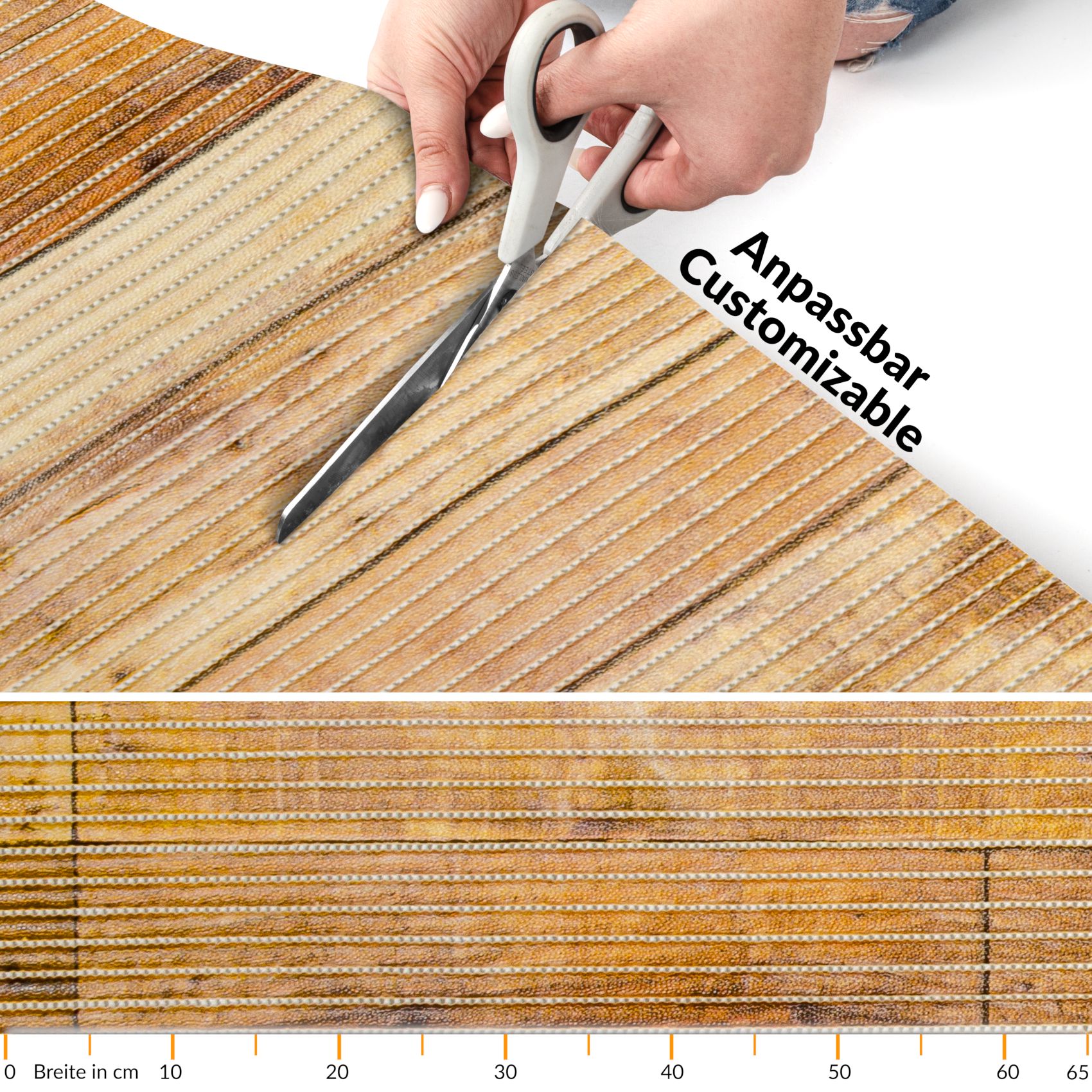 Badematte Holz Braun 65cmx75cm