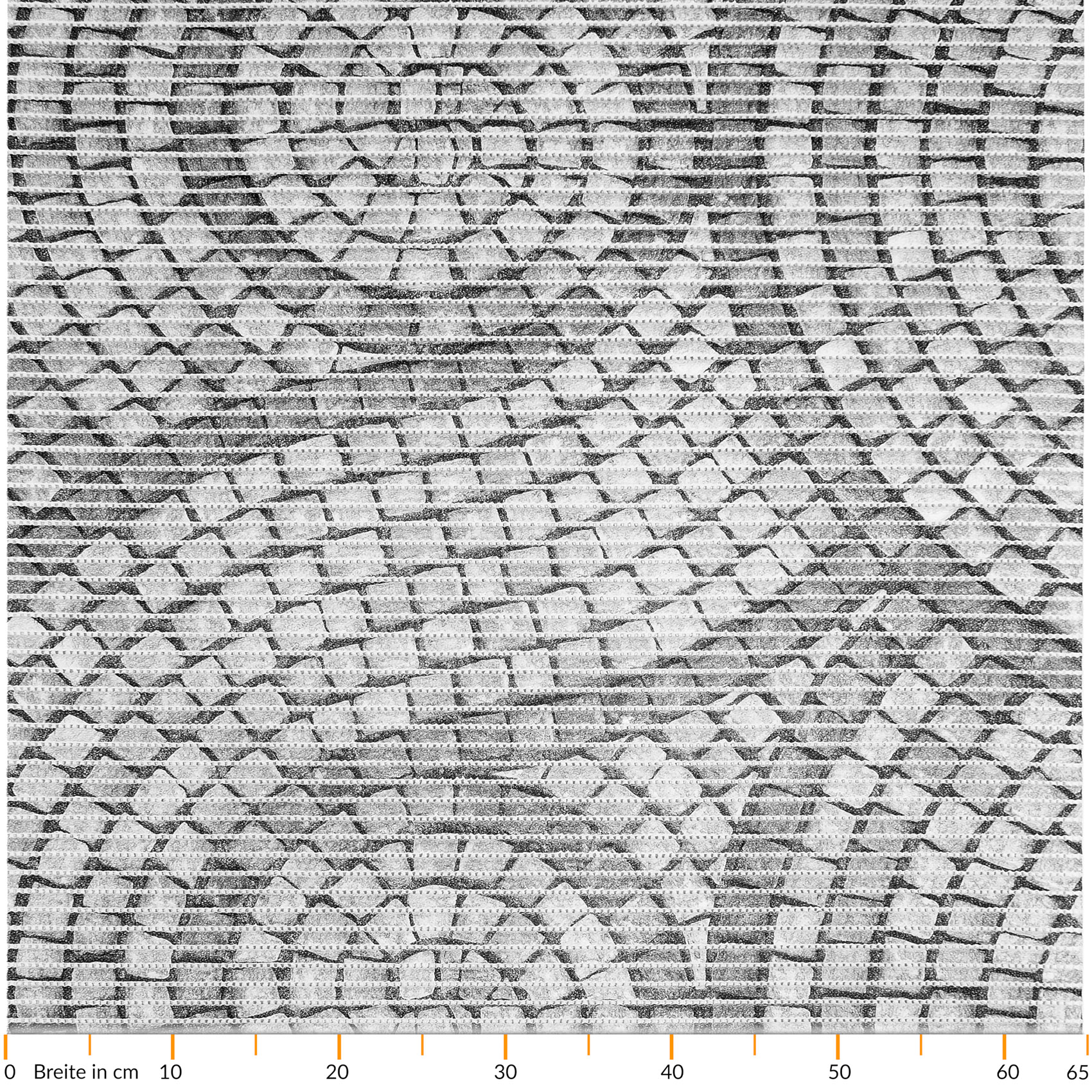 Mosaiksteine Steine in Grau 300x60cm