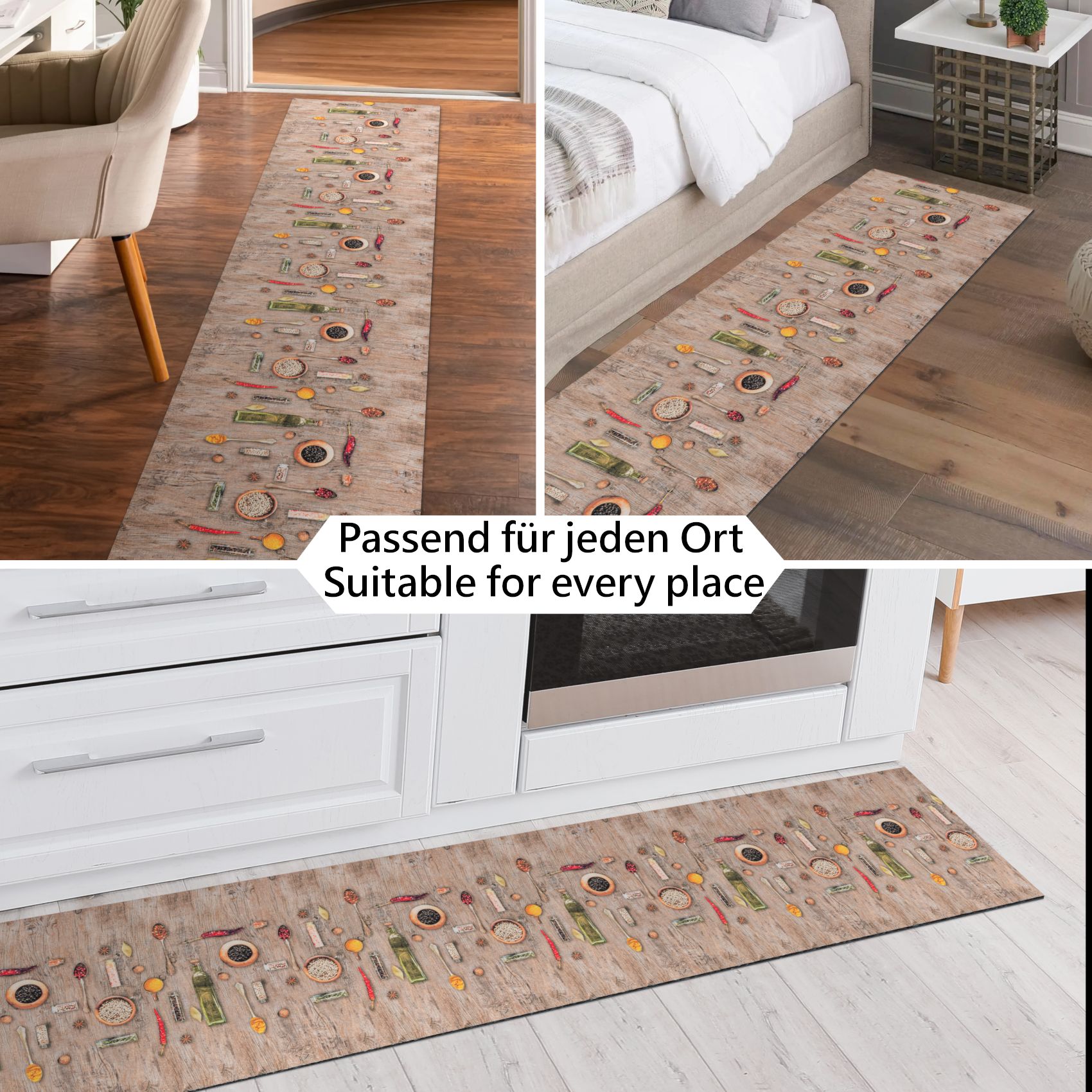 Küchenläufer Zutaten Breite 65cm Bodenteppich 85x60cm