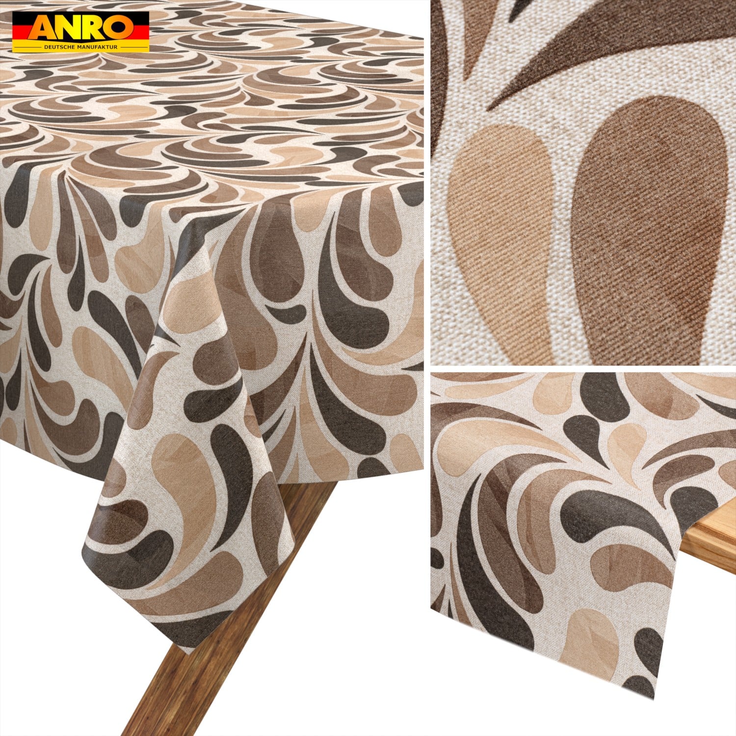 Tischdecke abwaschbar Tischwäsche Gartentischdecke Tafeldecke Lotuseffekt Tropfen