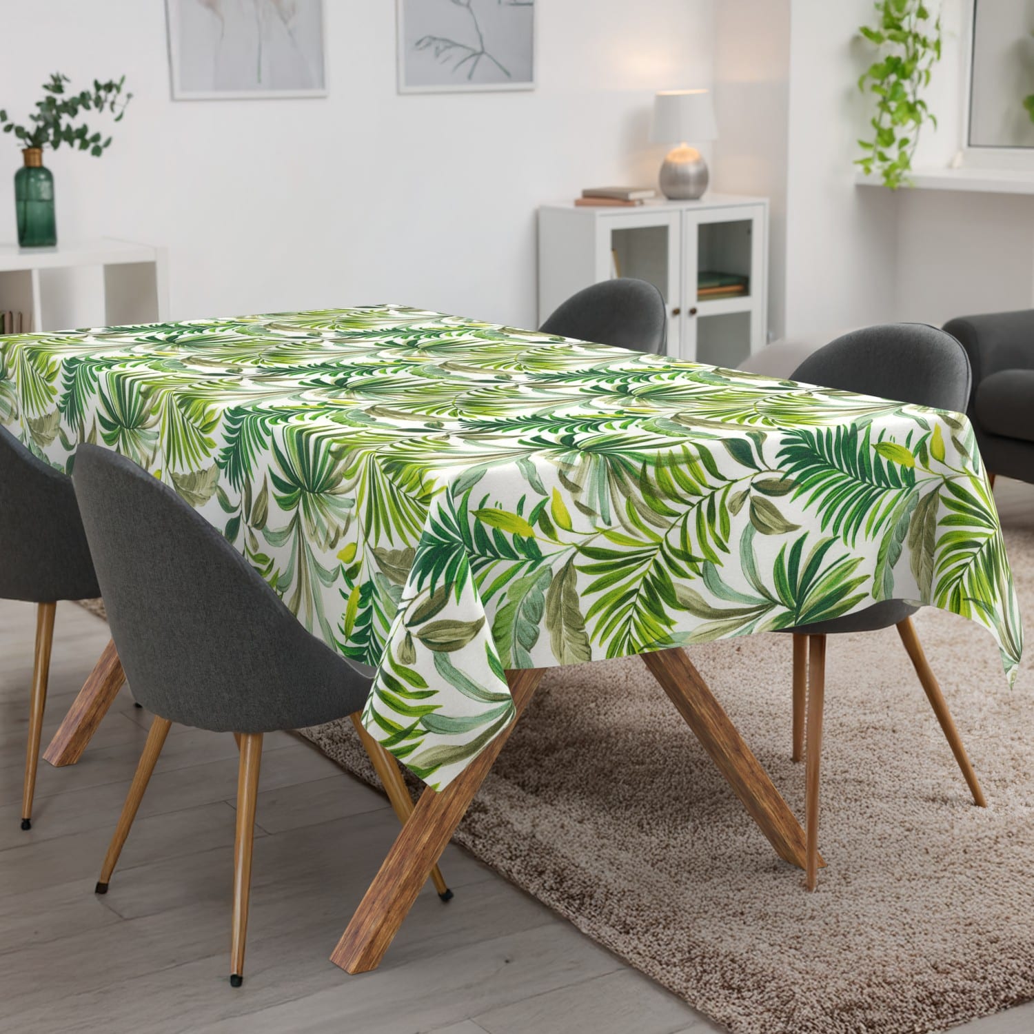 Tischdecke abwaschbar Tischwäsche Gartentischdecke Tafeldecke Lotuseffekt Palmen