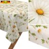 Tischdecke abwaschbar Tischwäsche Gartentischdecke Tafeldecke Lotuseffekt Margeriten
