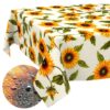 Tischdecke abwaschbar Tischwäsche Gartentischdecke Tafeldecke Lotuseffekt Sonnenblumen