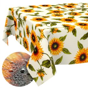 Tischdecke abwaschbar Tischwäsche Gartentischdecke Tafeldecke Lotuseffekt Sonnenblumen