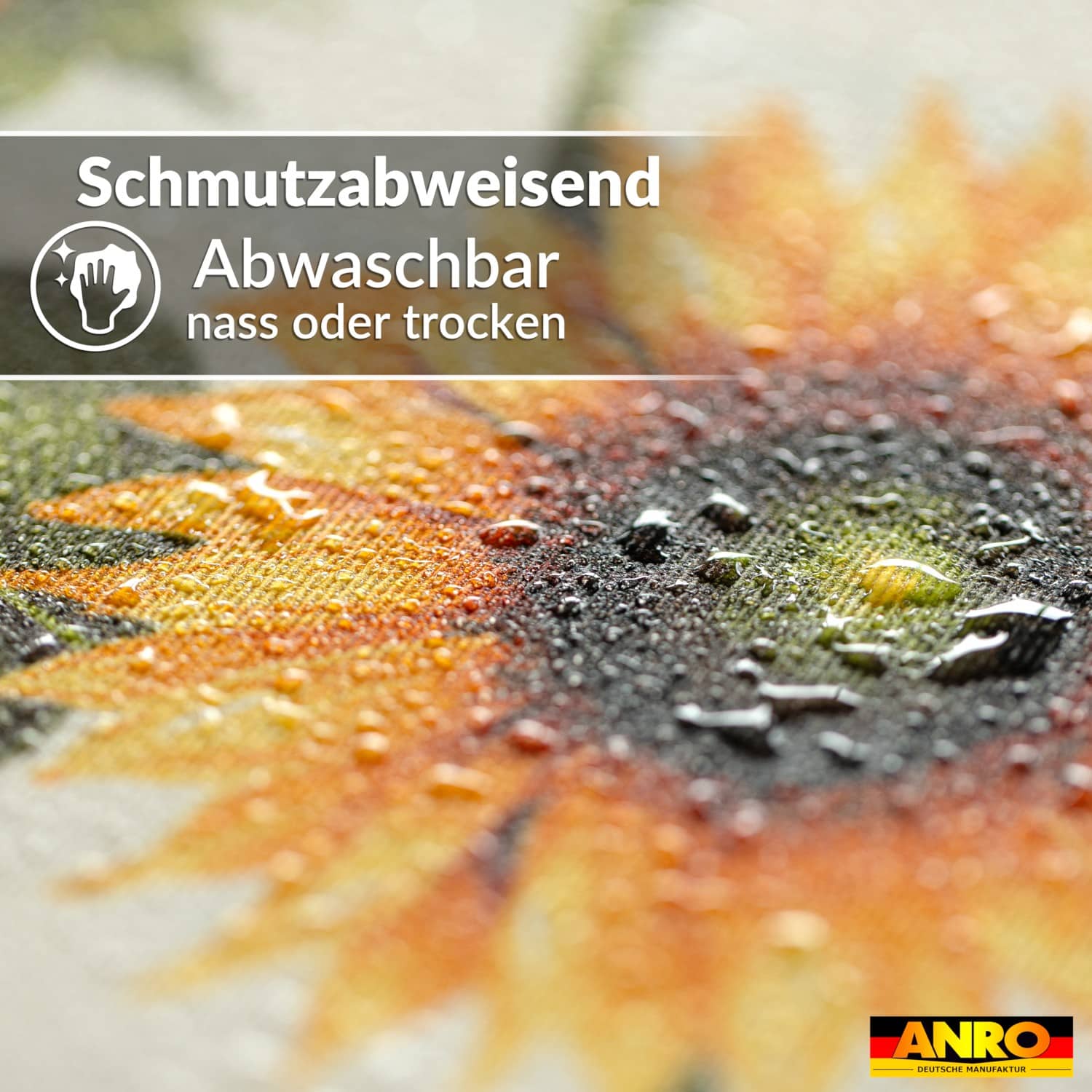 Tischdecke abwaschbar Tischwäsche Gartentischdecke Tafeldecke Lotuseffekt Sonnenblumen