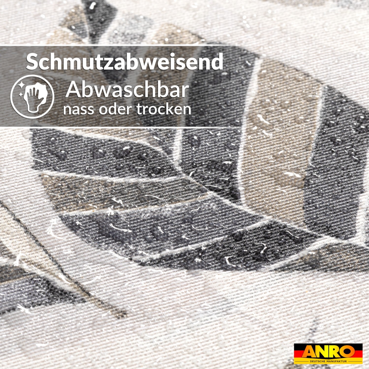 Tischdecke abwaschbar Tischwäsche Gartentischdecke Tafeldecke Lotuseffekt Blätter