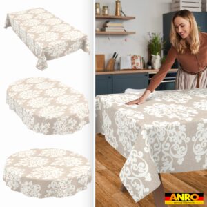 Tischdecke abwaschbar Tischwäsche Gartentischdecke Tafeldecke Lotuseffekt Damast