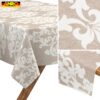Tischdecke abwaschbar Tischwäsche Gartentischdecke Tafeldecke Lotuseffekt Damast