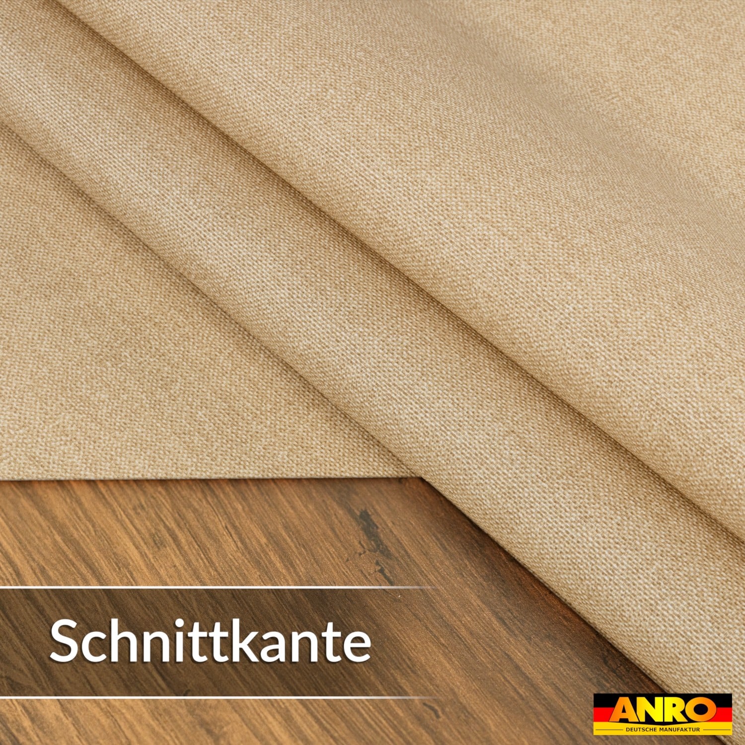 Tischdecke abwaschbar Tischwäsche Gartentischdecke Leinenoptik Baumwolle Polyester Beige