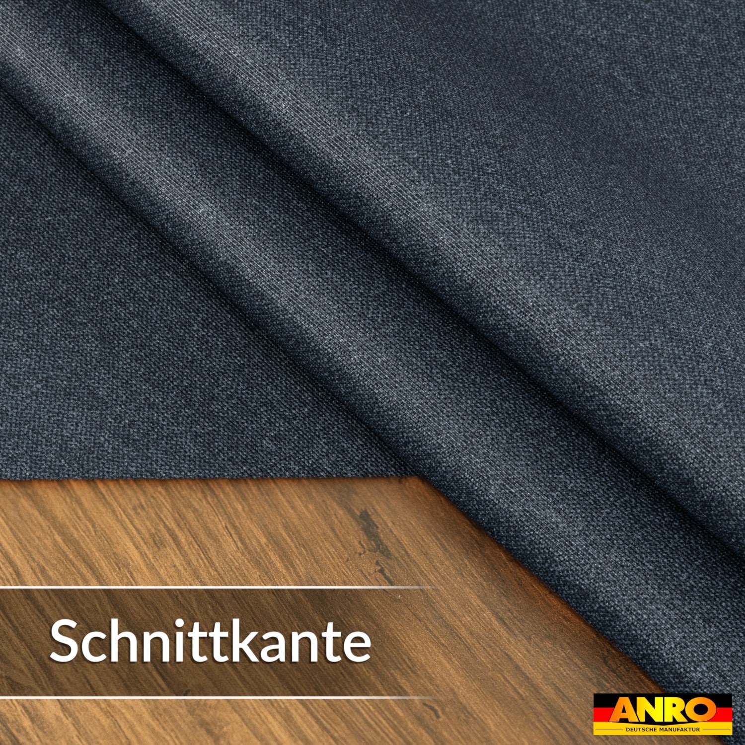 Tischdecke abwaschbar Tischwäsche Gartentischdecke Leinenoptik Baumwolle Polyester Dunkelblau