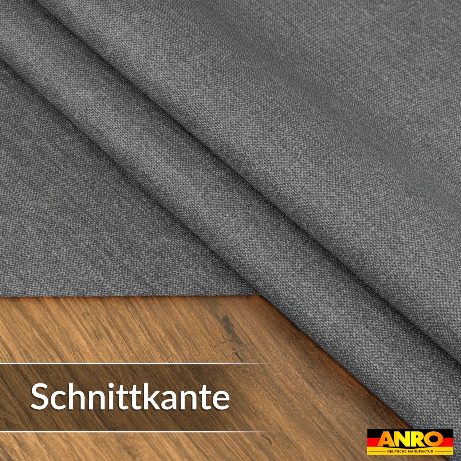 Tischdecke abwaschbar Tischwäsche Gartentischdecke Leinenoptik Baumwolle Polyester Dunkelgrau