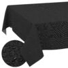 Tischdecke abwaschbar Tischwäsche Gartentischdecke Leinenoptik Baumwolle Polyester Anthrazit