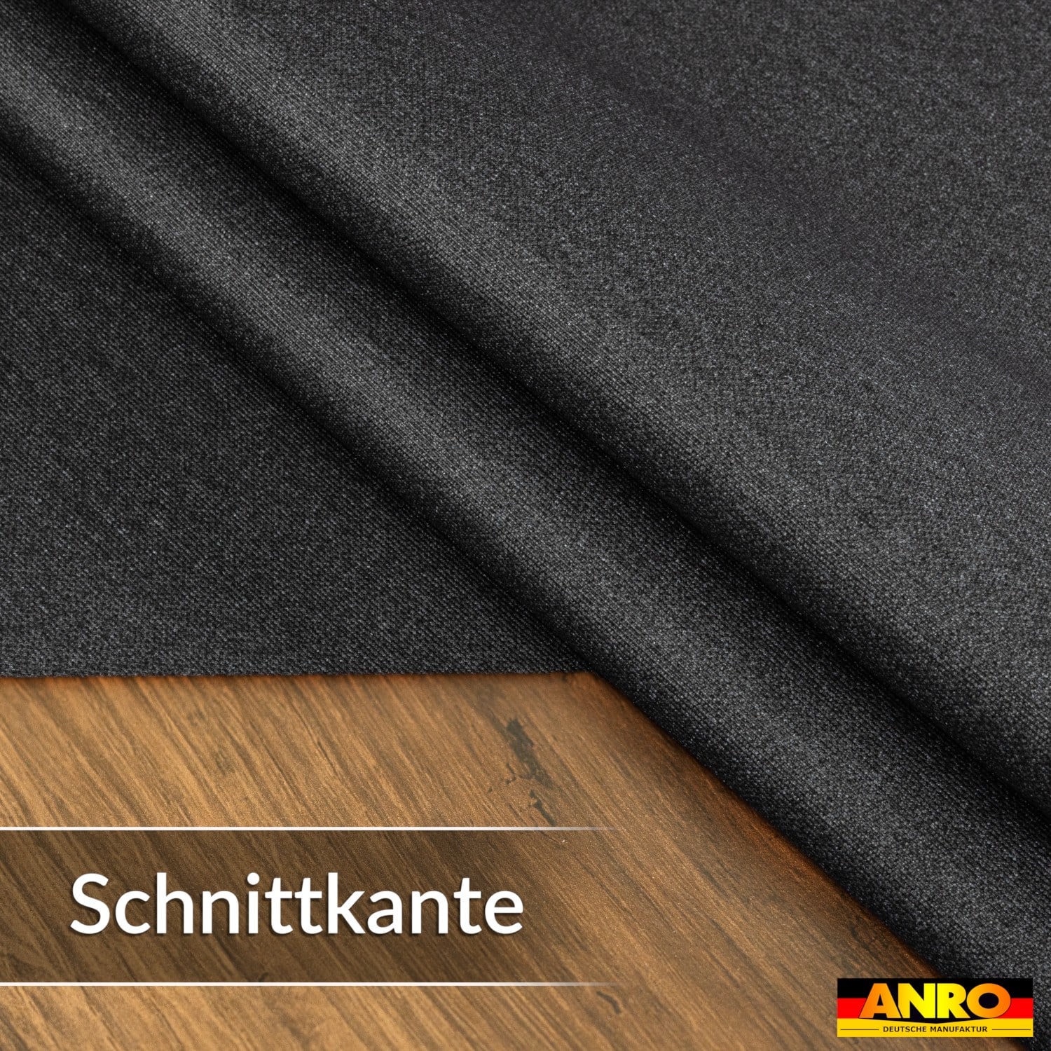 Tischdecke abwaschbar Tischwäsche Gartentischdecke Leinenoptik Baumwolle Polyester Anthrazit