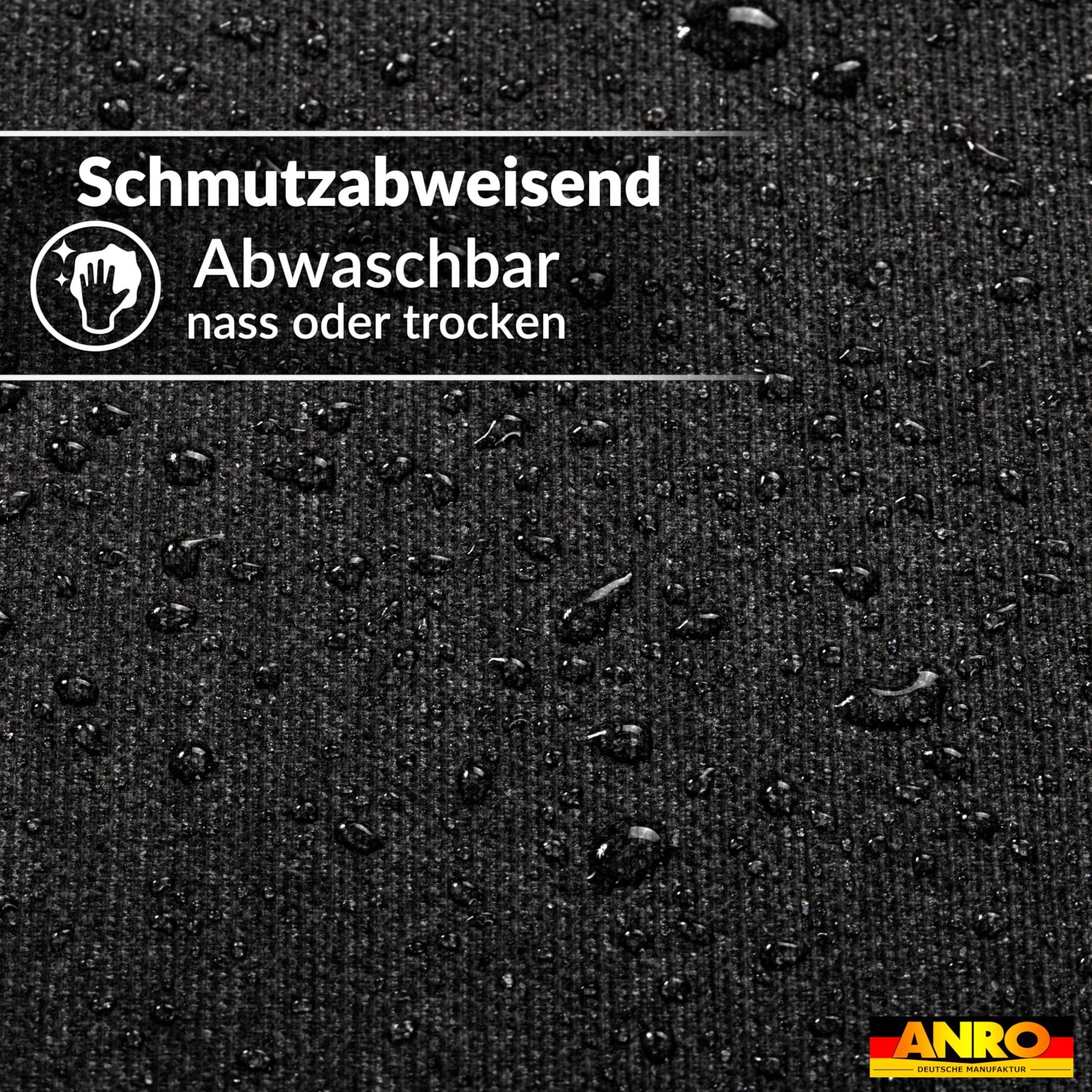 Tischdecke abwaschbar Tischwäsche Gartentischdecke Leinenoptik Baumwolle Polyester Anthrazit