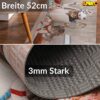 TGLAUF216_30 Rutschfester 52cm breiter Küchenläufer mit Matrosen-Katzen-Motiv und 3mm starker Unterseite.