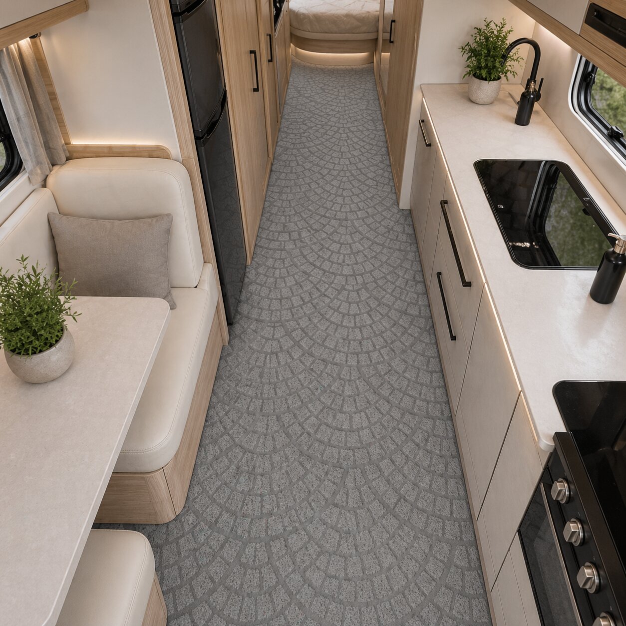 Wohnwagen Teppich nach Maß Wohnmobil Teppichboden Fero