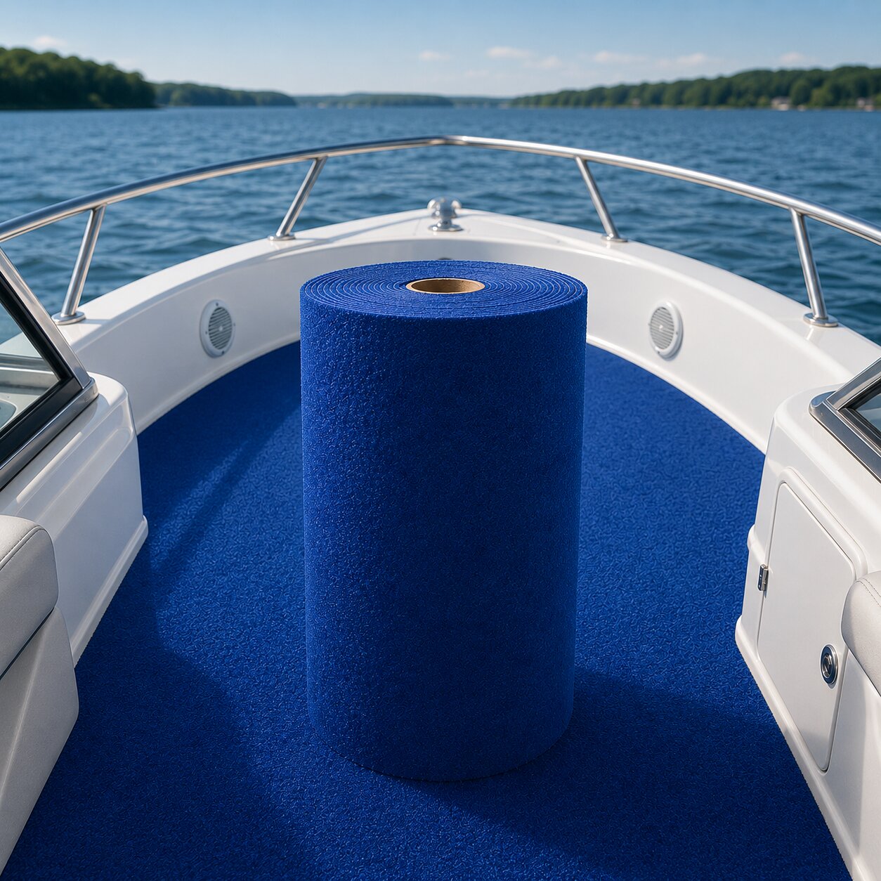 Bootsteppich Teppichboden für Boote nach Maß Blau