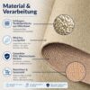 BMBEIG_20 Badteppich Badematte Beige Badezimmer Teppich Mikrofaser – Ansicht 2