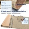 BMBEIG_30 Badteppich Badematte Beige Badezimmer Teppich Mikrofaser – Ansicht 3