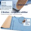 BMBLAU_30 Küchenteppich Küchenläufer Läufer abwaschbar Mikrofaser Hellblau – Ansicht 3