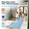BMBLAU_40 Küchenteppich Küchenläufer Läufer abwaschbar Mikrofaser Hellblau – Ansicht 4