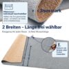 BMGRAU_30 Küchenteppich Küchenläufer Läufer abwaschbar Mikrofaser Grau – Ansicht 3