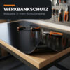 Werkbank Schutzauflage nach Maß Schwarz PVC Werkbankauflage 3mm