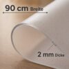 ANRO_mattierte_Folie_2mm_90_HB-jpg Matte Tischschutzfolie, 2 mm dick, 90 cm breit.