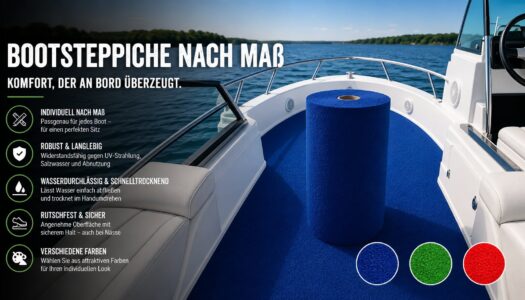 Bootsteppich nach Maß: Jetzt neu im ANRO-Shop