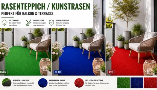 Rasenteppich für Balkon und Terrasse: Jetzt neu