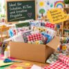 Tischdecken Paket Bastelbedarf Stoffpakete Textil Wachstuch 25kg – Ansicht 2