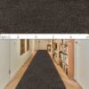 Teppich Wohnzimmer Kurzflor Designer Teppichläufer Uni einfarbig auch, 500 × 100 cm, Braun – Ansicht 7