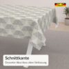 PTS0062F_SQ_50 Wachstuch Tischdecke abwaschbar Sula Anthrazit Dreiecksmuster – Ansicht 5