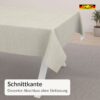 PTS1040F_SQ_50 Wachstuch Tischdecke abwaschbar Leinenoptik Greige Irene – Ansicht 5