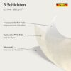 PTS1040F_60 Wachstuch Tischdecke abwaschbar Leinenoptik Greige Irene – Ansicht 6