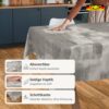 Wachstuch Tischdecke abwaschbar Betonoptik Grau Eden – Ansicht 2