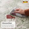 Wachstuch Tischdecke abwaschbar Salva Blattmuster Grün – Ansicht 3