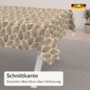 PTS6708F_SQ_50 Wachstuch Tischdecke abwaschbar Braun Blattmuster Nela – Ansicht 5