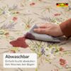 Wachstuch Tischdecke abwaschbar Adriana Lavendel Wiesenblumen Beige – Ansicht 3