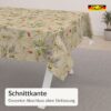 PTS9168F_SQ_50 Wachstuch Tischdecke abwaschbar Adriana Lavendel Wiesenblumen Beige – Ansicht 5